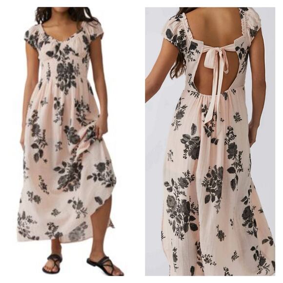 knee length dresses for ladies Free People Forget Me Not Midi Dress  White Chocolate Couture
